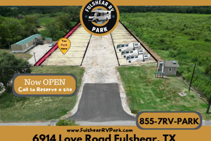 his is a picture of the rv sites at Fulshear RV Park in Fulshear, TX