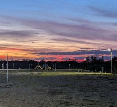 This is a picture of the rv sites at Fulshear RV Park in Fulshear, TX