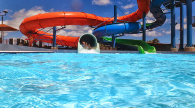 This is a picture of the Typhoon Texas Waterpark located 20 minutes from Fulshear RV Park in Fulshear, TX